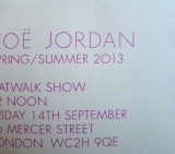 LFW ss2013 Zoe Jordan